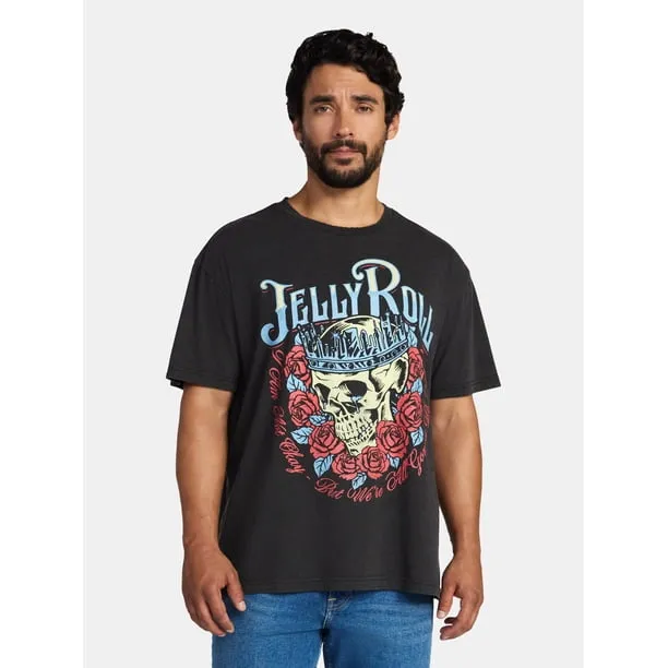 Men's and Big Men's Boxy Fit Graphic Tee, Sizes XS-5XL