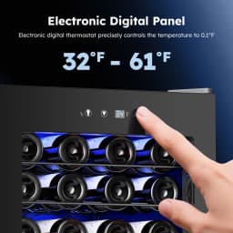 Simzlife 45 Bottle Wine Cooler Refrigeratorbuilt - Thumbnail 11