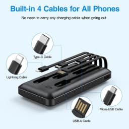 Jiumess 20000MAH Power Bank Portable Charger with - Thumbnail 3