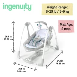 Ingenuity Convert Me 2 in 1 Portable Vibrating - Thumbnail 4