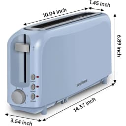 2 Slice Slim Toaster 6 Shade Settings with Cancel - Thumbnail 5