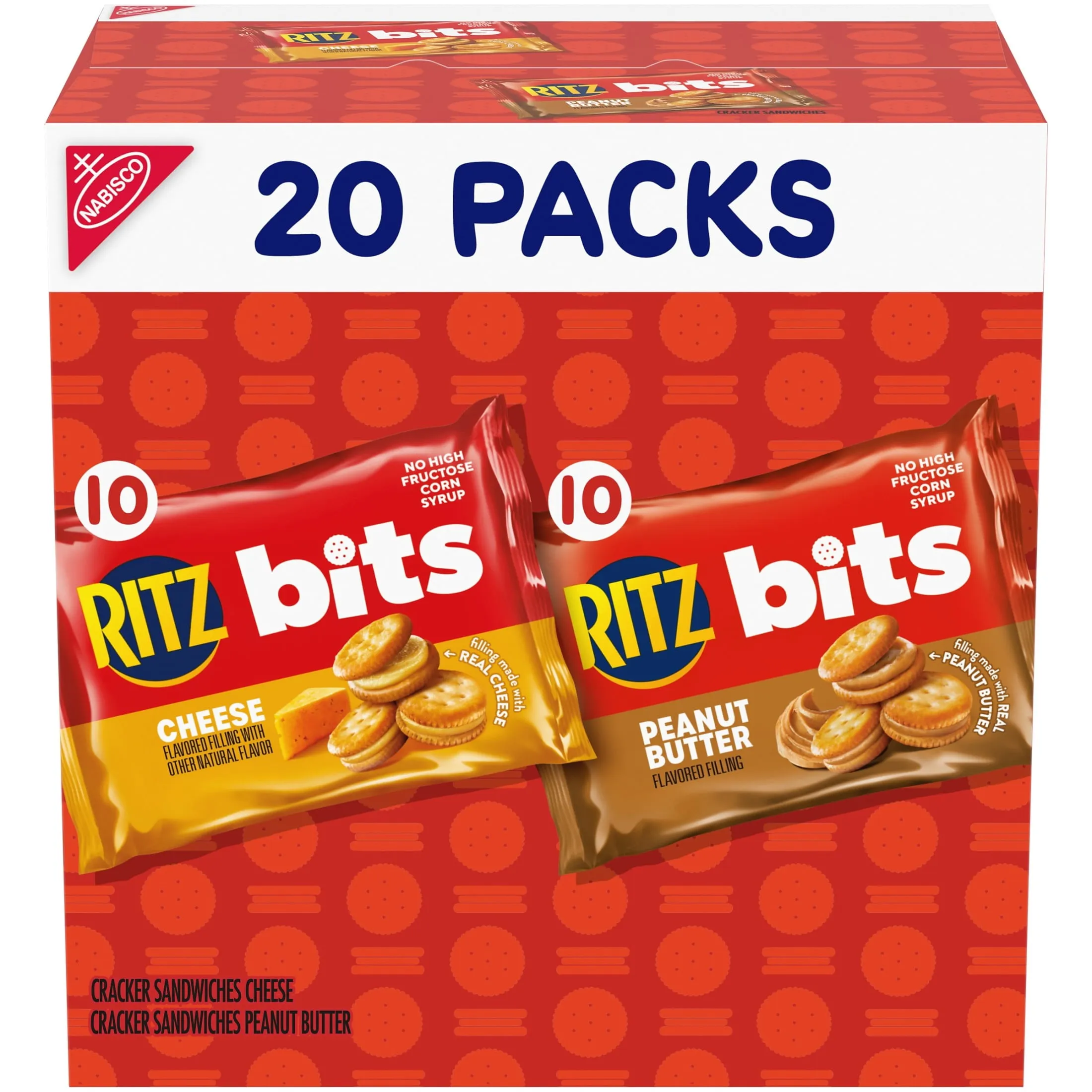 Ritz Bits Cheese and Peanut Butter Sandwich