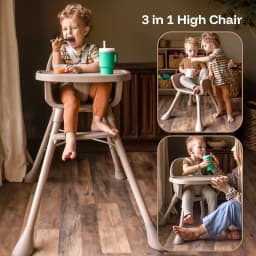 Harppa 3 in 1 Convertible Baby High Chair Feeding - Thumbnail 4