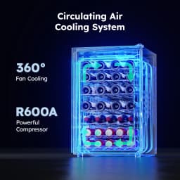 Simzlife 45 Bottle Wine Cooler Refrigeratorbuilt - Thumbnail 5