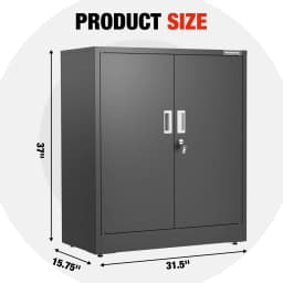 Workpro Black Small Industrial Metal Storage - Thumbnail 7