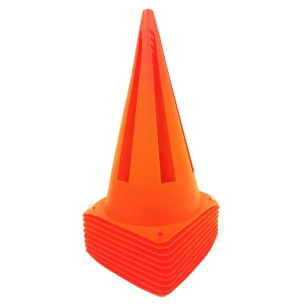 Athletic Works 9 Orange Field Cones 10 Pack