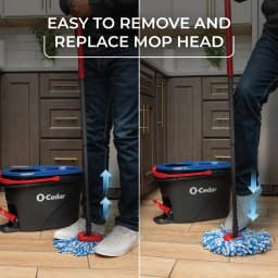 O Cedar Rinseclean Spin Mop and Bucket System - Thumbnail 9