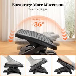 Adjustable Under Desk Footrestergonomic Foot Stool - Thumbnail 4