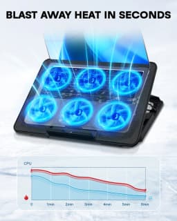 Atzeste Laptop Cooling Pad for Laptops Laptop - Thumbnail 5