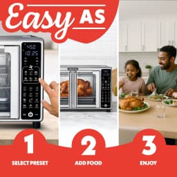 Gourmia French Door 6 Slice Digital Toaster Oven - Thumbnail 11
