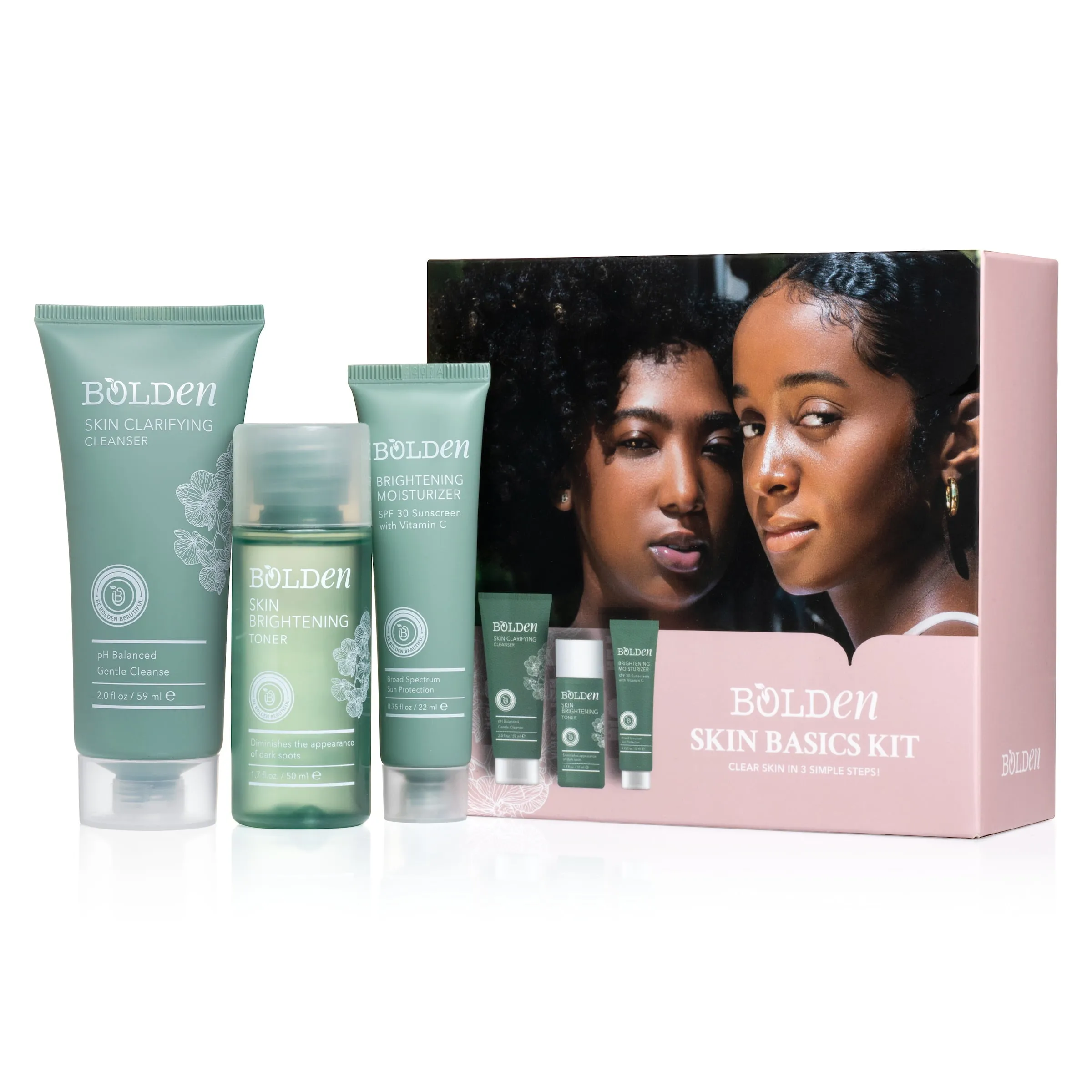 Bolden Daily Skin Basics Kit 3PC Clear Gel