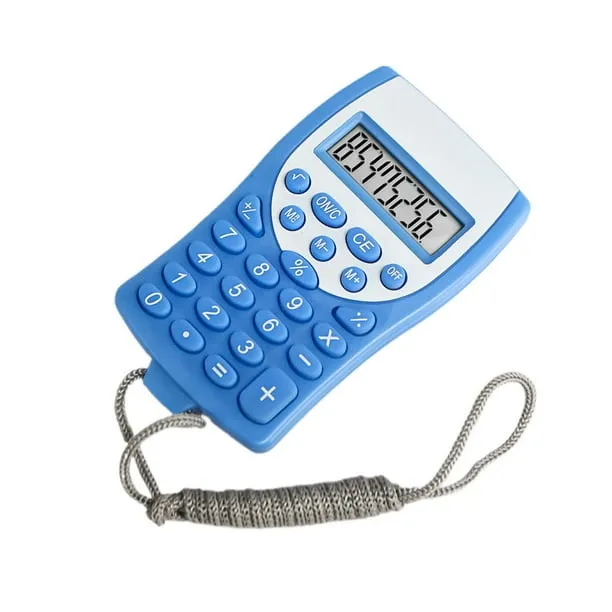 Scientific Calculators Pocket Size Calculator 8 Digit Electronic Calculator with Rope Stationery Supplies for Teen Stude