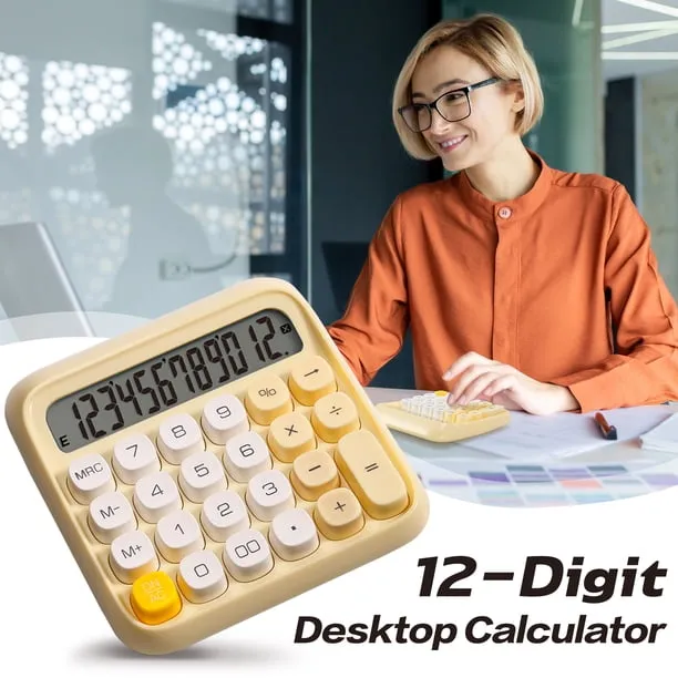 Deli 12 Digit Desktop Calculator Extra Large LCD