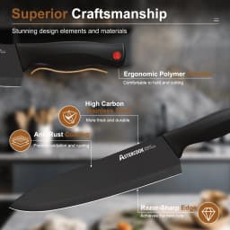 Astercook Kitchen Knife Set 14 Pcs Knives Block - Thumbnail 3