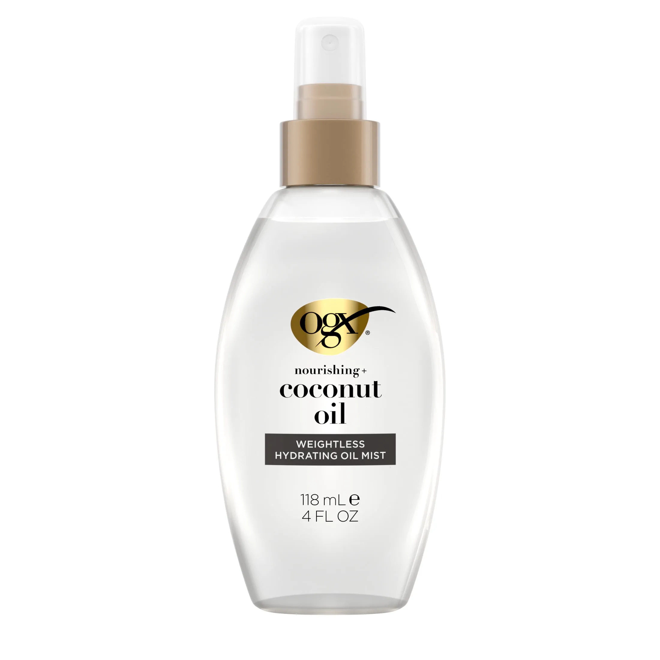 OGX Nourishing + Coconut Oil Weightless Hydrating Oil Hair Mist, Leave-In Treatment 4 fl oz