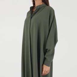 Idopip Women's Abaya Muslim Dresses Batwing Sleeve - Thumbnail 4