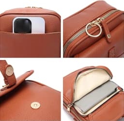 Collaboraten1 Crossbody Leather Bag Urvashi - Thumbnail 4