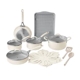 The Pioneer Woman Sutton 17 Piece Ceramic Cookware - Thumbnail 1