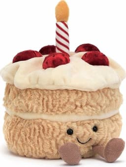 Jellycat Amuseables Birthday Cake Stuffed Toy Six - Thumbnail 1