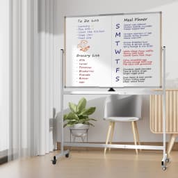 Tooloton Large Rolling Whiteboard on Wheels 48 X - Thumbnail 3
