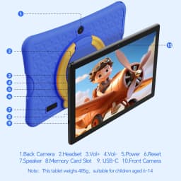 101 Android 15 Kids Tablet 6GB32GB and Dual Camera - Thumbnail 8