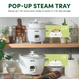 Aroma 6 Cup Rice Cooker and Food Steamer with - Thumbnail 3