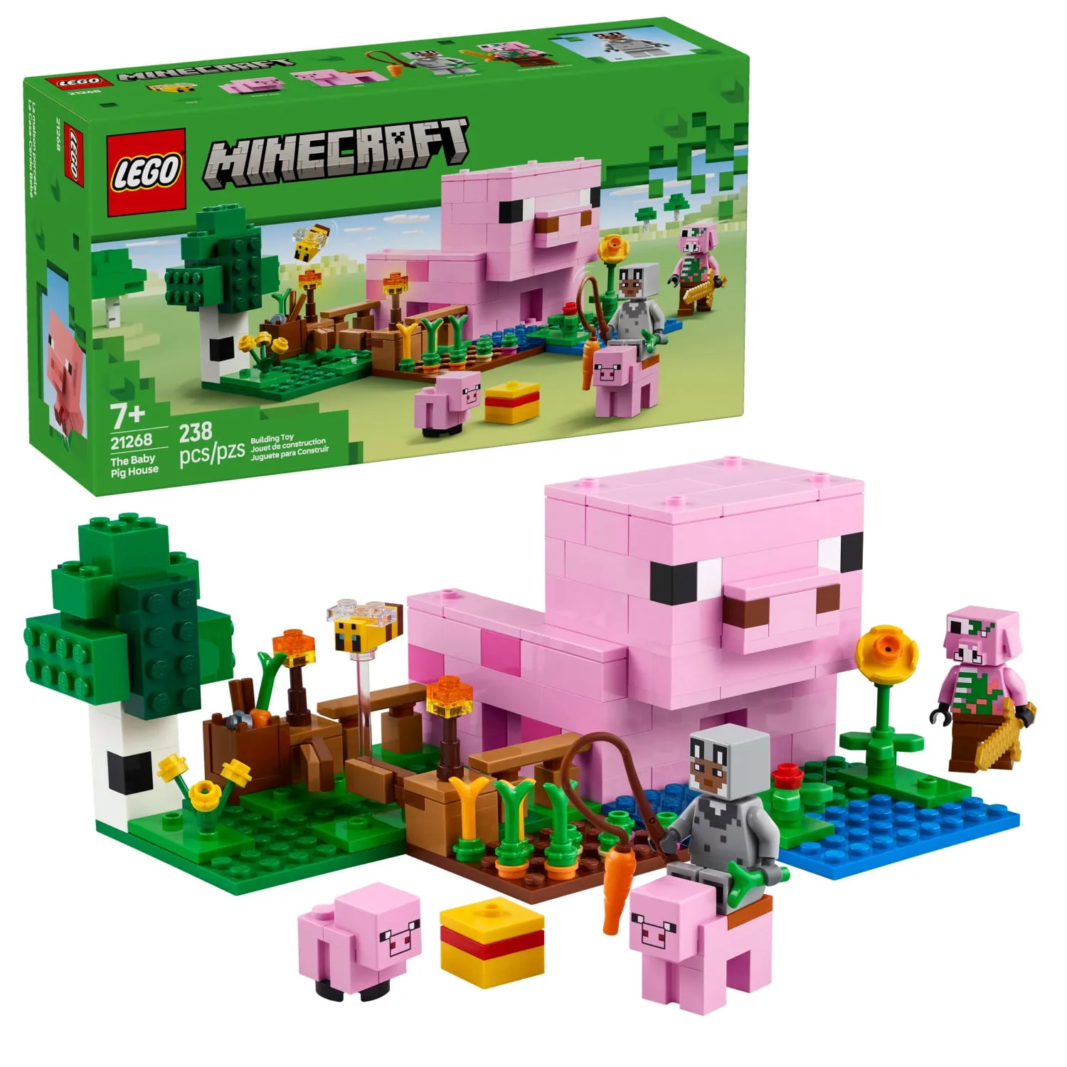 Lego Minecraft the Baby Pig House Toy Figures and