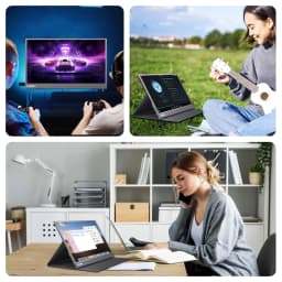 156 Inch Portable Monitor 1080P Fhd Ips Gaming - Thumbnail 3
