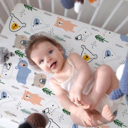 Little Grape Land Crib Sheets for Baby Boys 4 Pack - Thumbnail 2