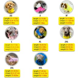 Waterproof Dog Raincoat Adjustable Reflective - Thumbnail 5