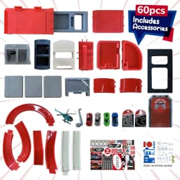 Bmag Race Track Set Garage Playset Parking Garage - Thumbnail 2