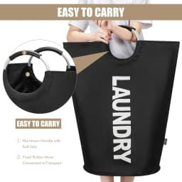 Dokehom 90L Large Laundry Basket Collapsible - Thumbnail 5