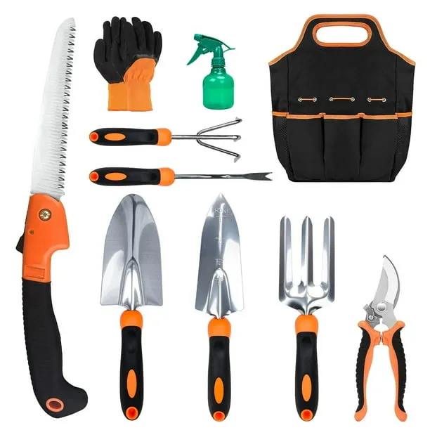Foukus Garden Tool Set Stainless Steel Heavy Duty