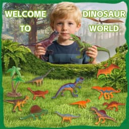 Linxuxie 215PCS Dinosaur House Play Set Dinosaur - Thumbnail 4