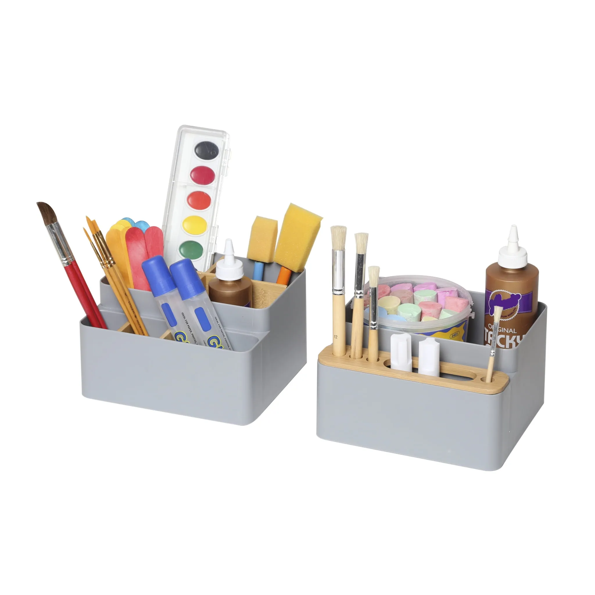 Seville Classics 2 Piece Bamboo Pen and Pencil
