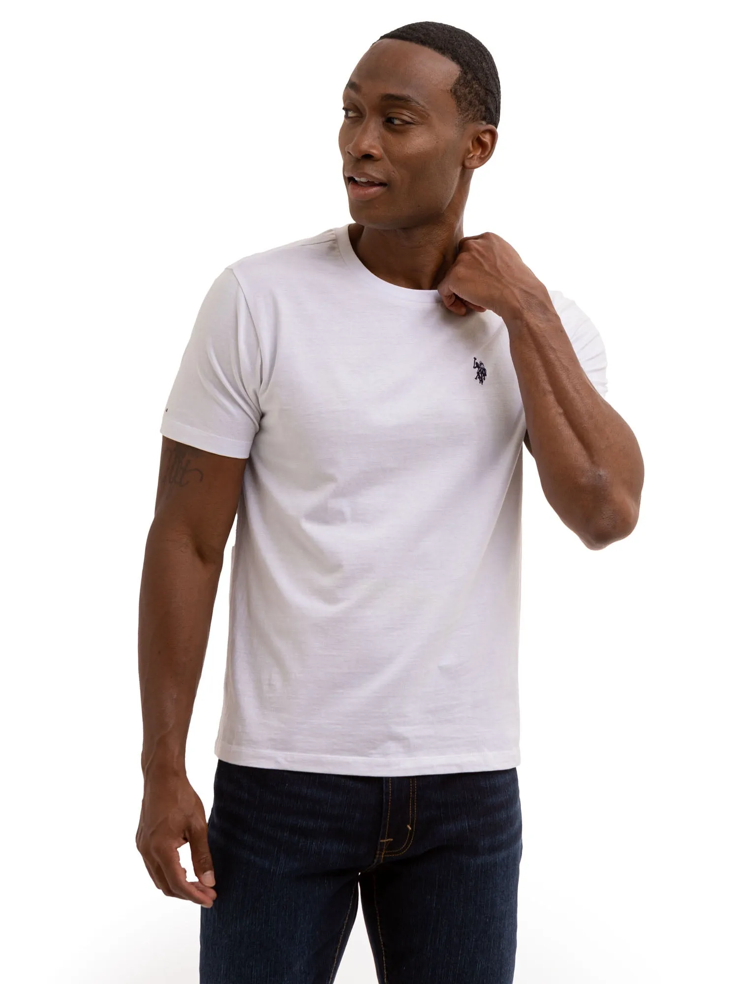 Us Polo Assn Men's Basic Short Sleeve Crew T Shirt