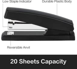 Deli Stapler Desktop Stapler Office Stapler 20 - Thumbnail 5