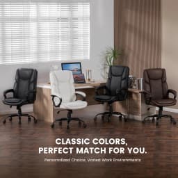 Mainstays Executive Ergonomic High Back Leather - Thumbnail 5