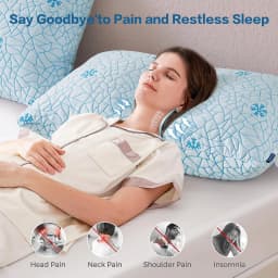 Emonia Cooling Memory Foam Queen Pillows Set of - Thumbnail 7