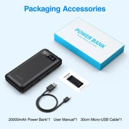 Jiumess 20000MAH Power Bank Portable Charger with - Thumbnail 9