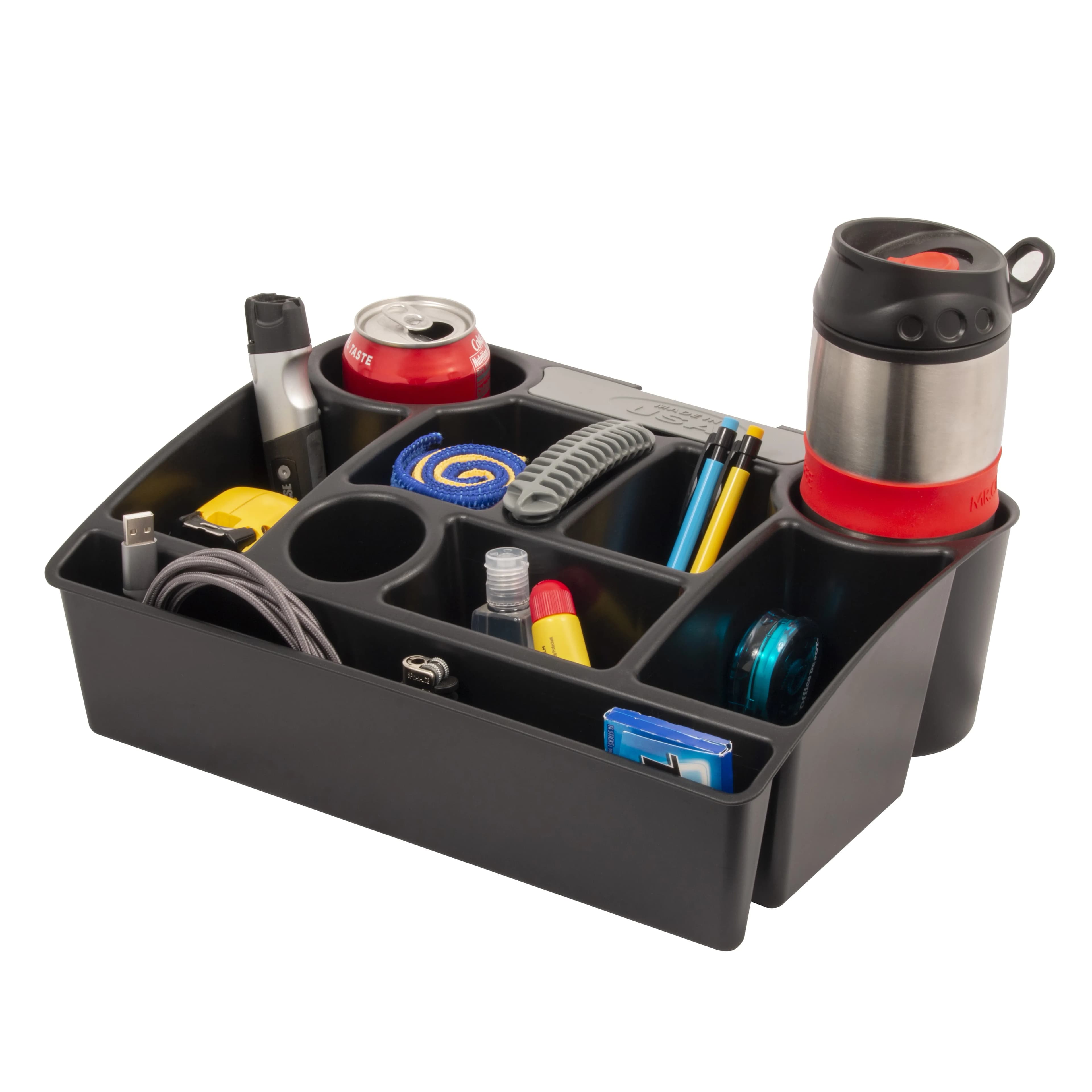 Auto Drive Universal Car Seat Organizer with Drink