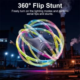 Mini Stunt Drone with Cool LED Lights 24GHZ Remote - Thumbnail 5