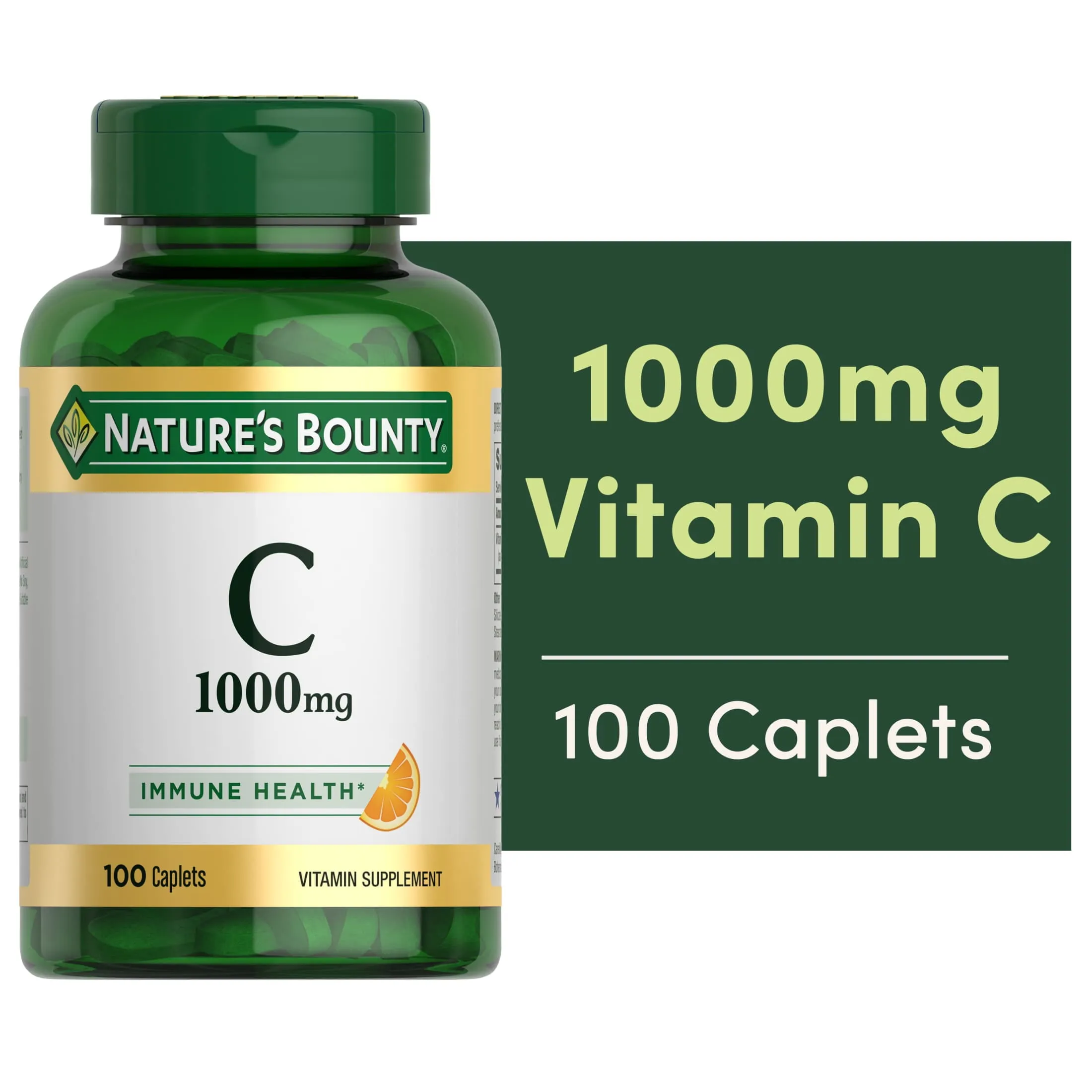 Natures Bounty Vitamin C 1000MG Caplets Immune