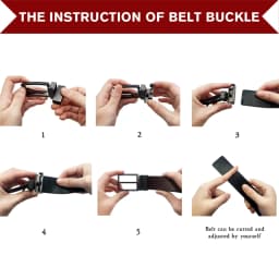 Maikun Men Belts Reversible Leather Belt Reverse - Thumbnail 6