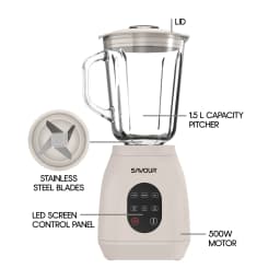 Savour by Tzumi 500W Touchscreen Smoothie Blender - Thumbnail 8
