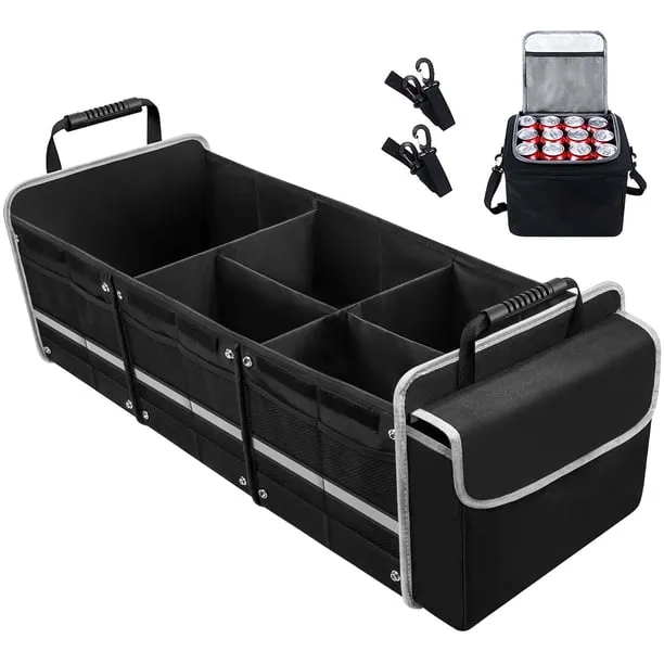 Cshidworld Car Trunk Storage Organizer 4 in 1