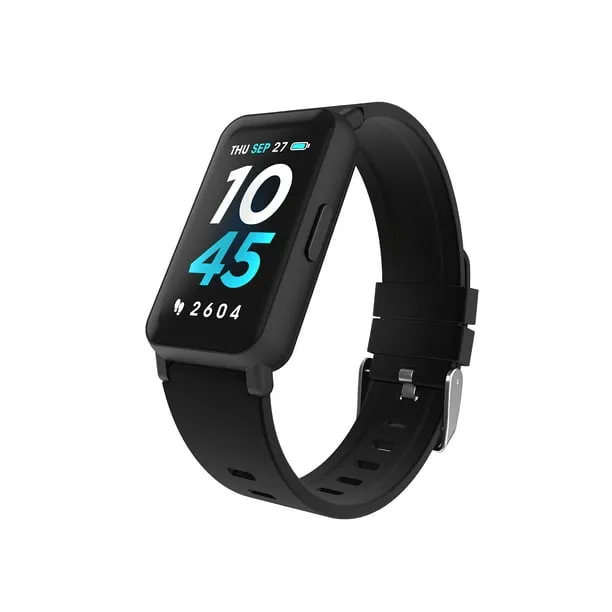 Active 3 Unisex Adult Smartwatch Fitness Tracker, Black, Silicone Strap