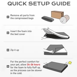 Ophanie Orthopedic Dog Bed for Large Dogs - Thumbnail 5