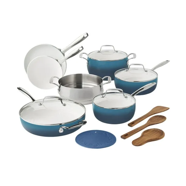 The Pioneer Woman Harlow 15 Piece Cookware Set