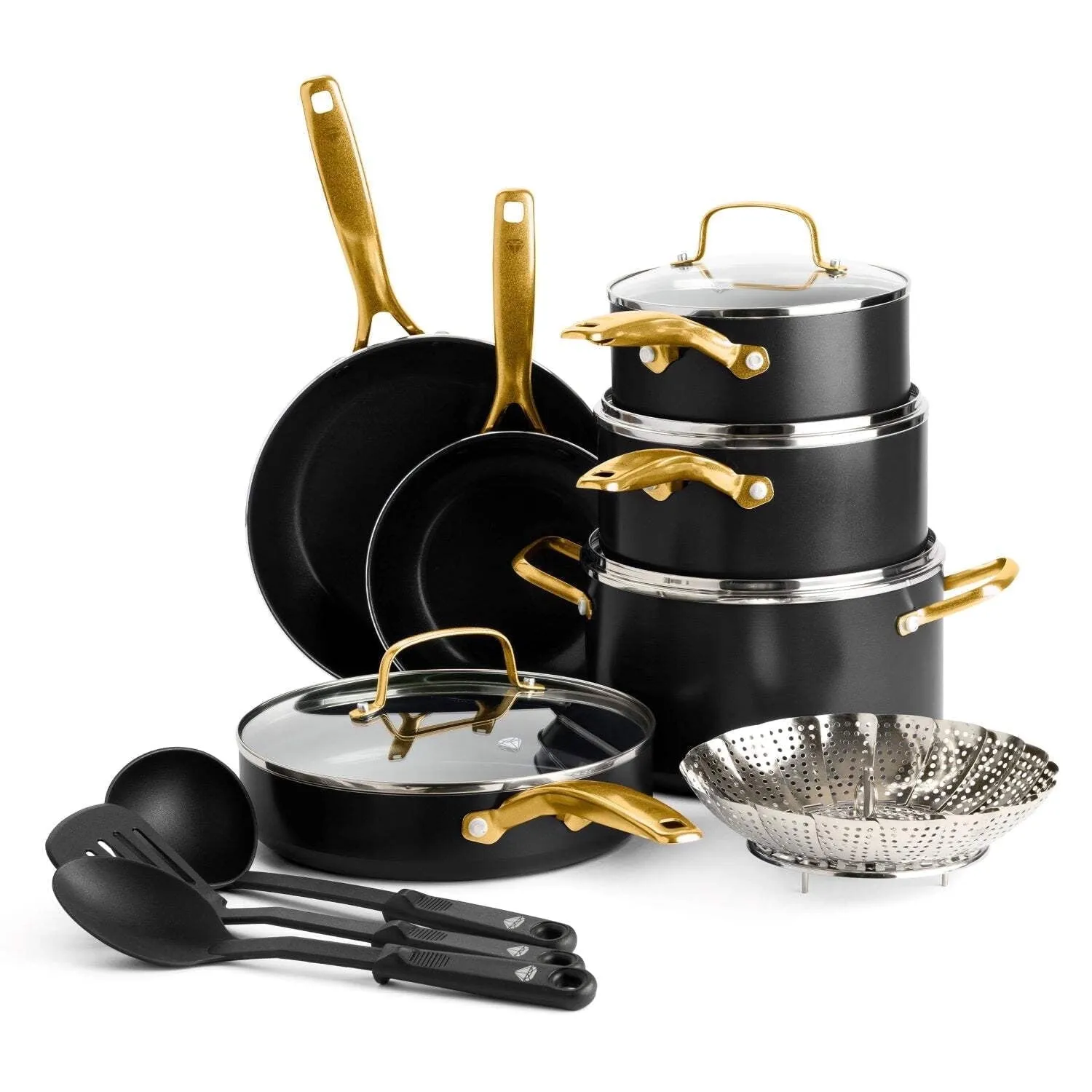 Blue Diamond 14 Piece Ceramic Nonstick Cookware
